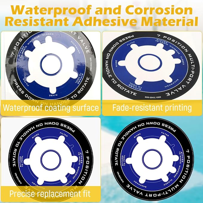 Big Peng 808-0043 Sand Filter Valve Label Decal Sticker Compatible - Image 4