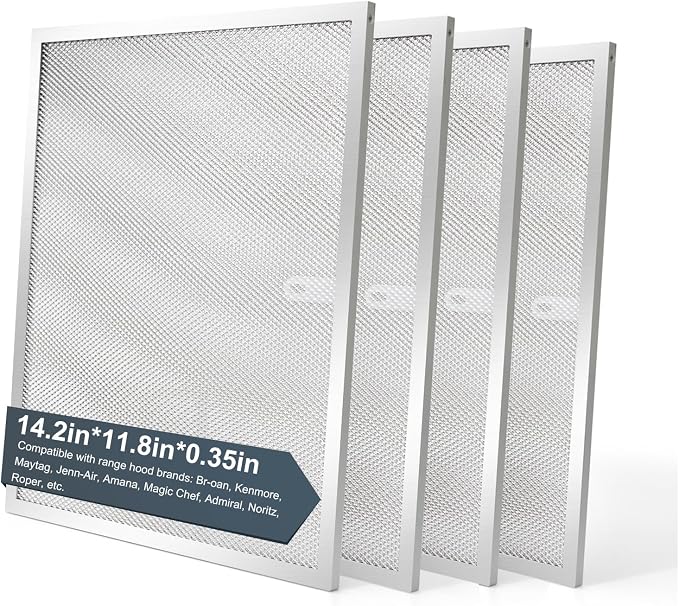 BPS1FA30 Range Hood Grease Filter 11-3/4" x 14-1/4" Multi-layer Aluminum Mesh by oneket