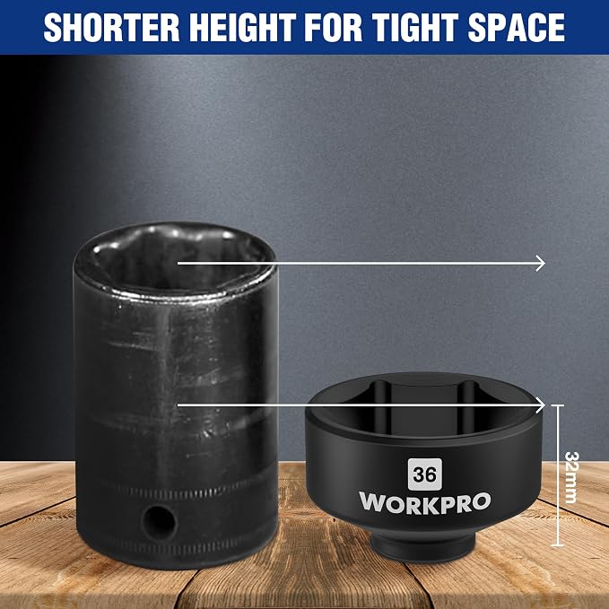 WORKPRO 36mm Oil Filter Socket Wrench, Oil Filter Removal Tool, Oil Filter - Image 5