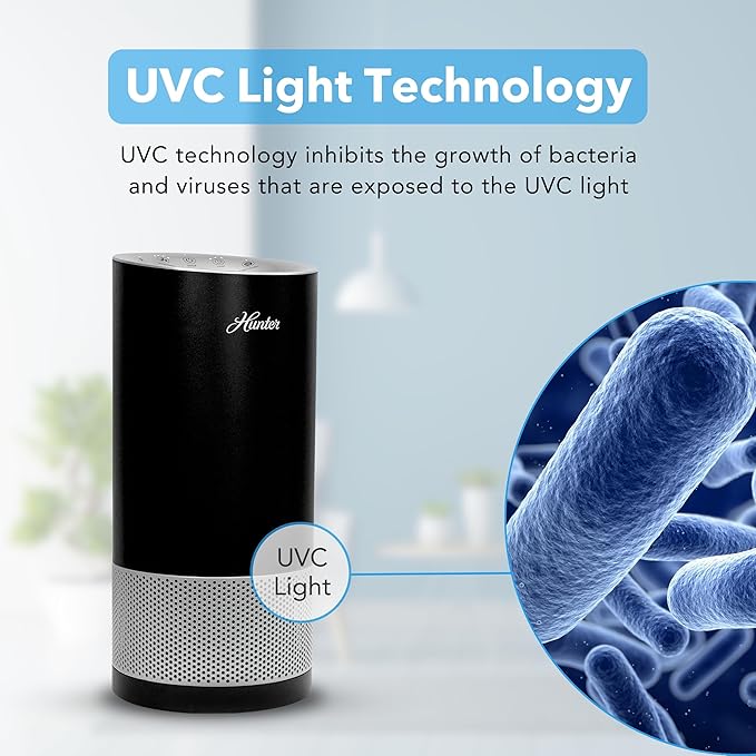 Hunter HP450UV Round Air Purifiers - Image 2