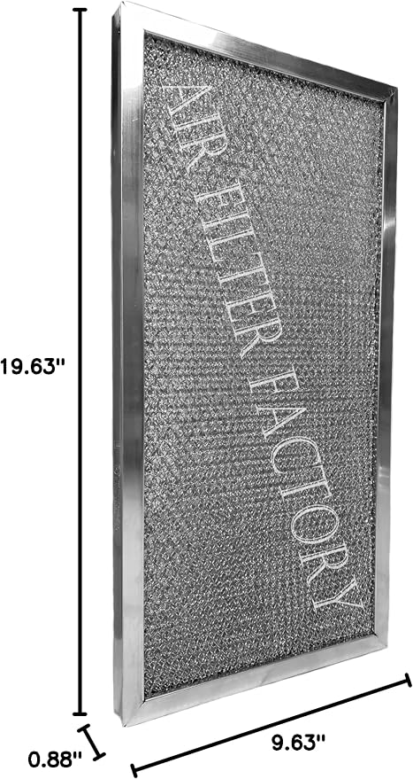 Air Filter Factory Washable Industrial Aluminum Foil Filter 10 x 20 x 1 Inches - Image 6