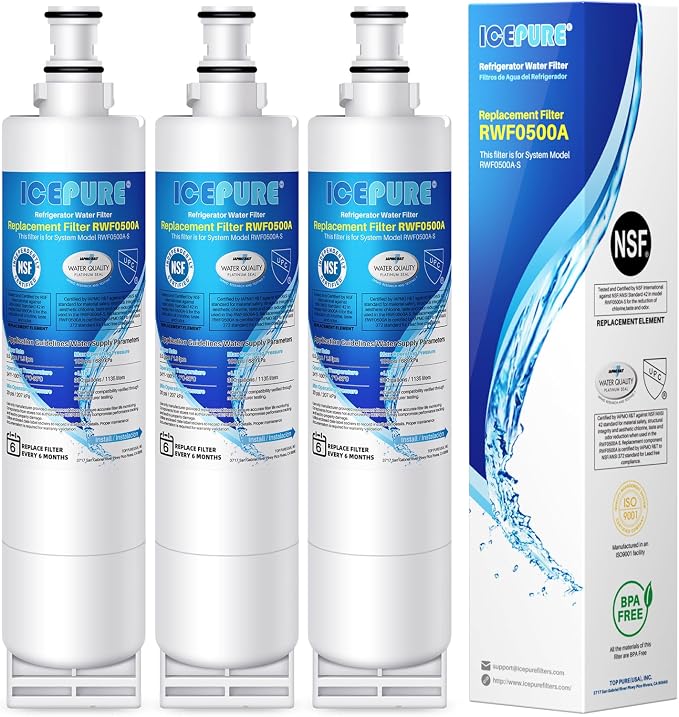 ICEPURE 4396508 Replacement for Whirlpool 4396510, WF-NLC240V, Everydrop Filter by ICEPURE
