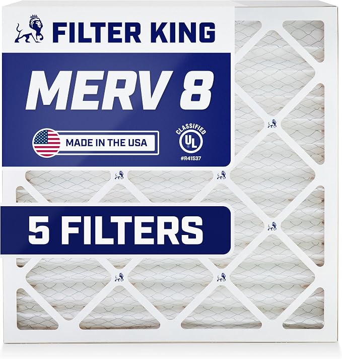 Filter King 30x32x2 Air Filter | 5-PACK | MERV 8 HVAC Pleated A/C Furnace by FilterKing