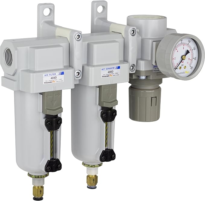 PneumaticPlus SAU450-N04DG-MEP Three Stage Air Drying System 0.1 Micron by PneumaticPlus