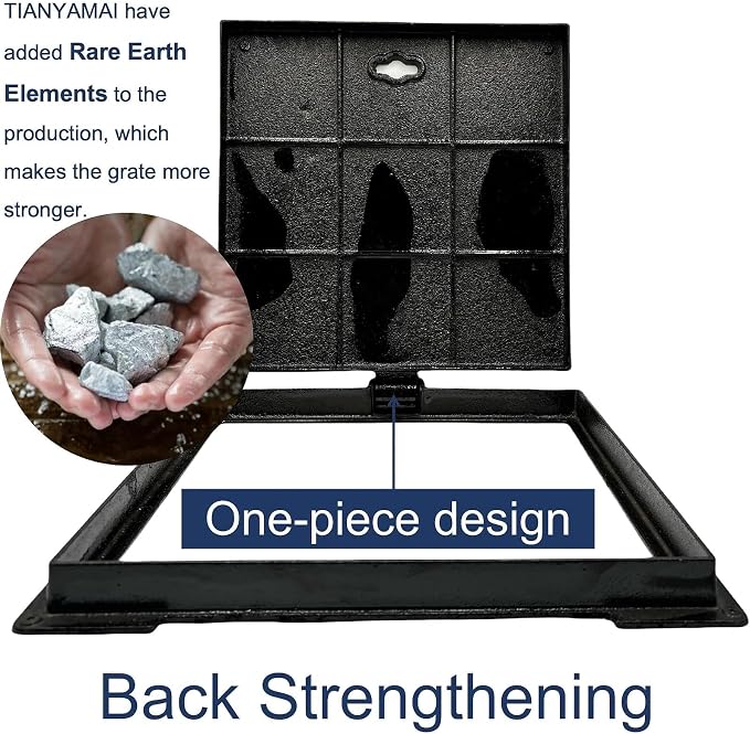 24x24 In Cast Iron Manhole Cover and Frame - Image 4