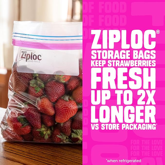 Ziploc Gallon Food Storage Bags, Stand-Up Bottom - Image 5