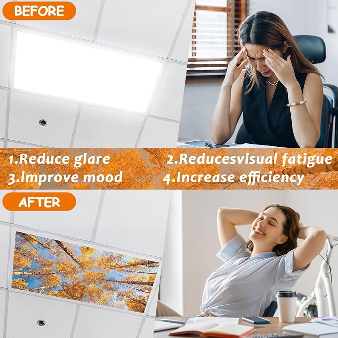4 Pcs Fluorescent Light Covers - Image 3