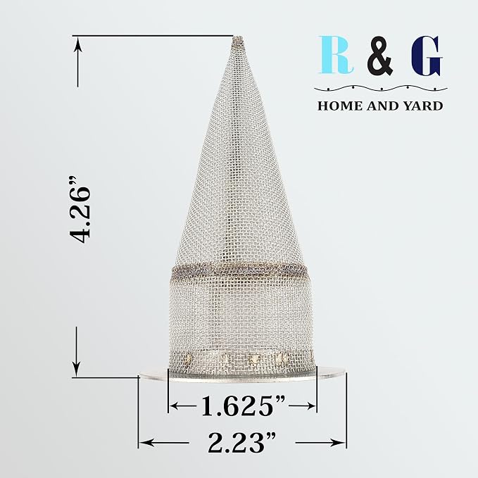 1 PC-Cone-Type Stainless Steel Spark Arrestor Screen 1.625” - Image 3