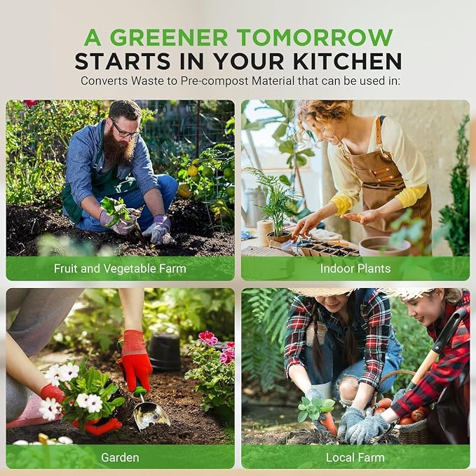 Nutrichef 3L Electric Kitchen Composter - Image 7