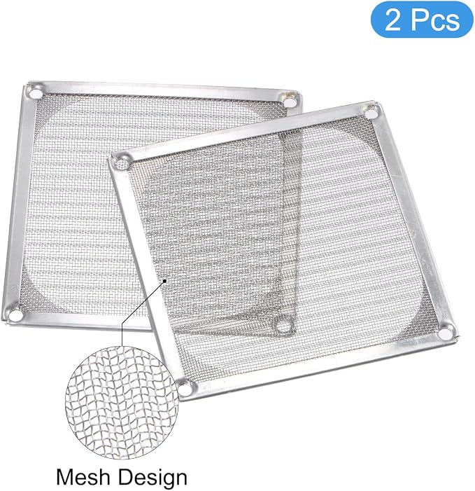 MECCANIXITY 92mm Computer Fan Filter Grills Stainless Steel Mesh Dustproof Case - Image 3