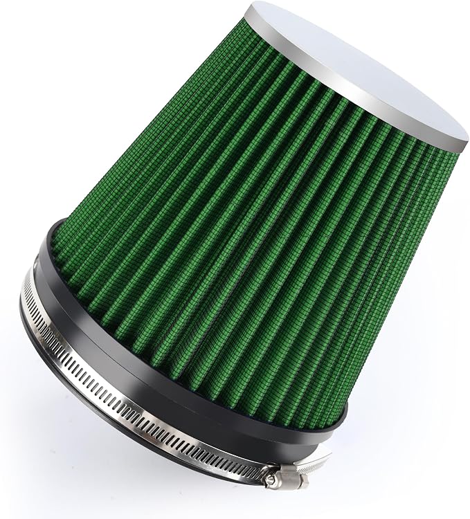 6" 152mm Cold Air Intake Filter Clamp-On Replacement High Flow Inlet Air Filter by DrivewithConfidence