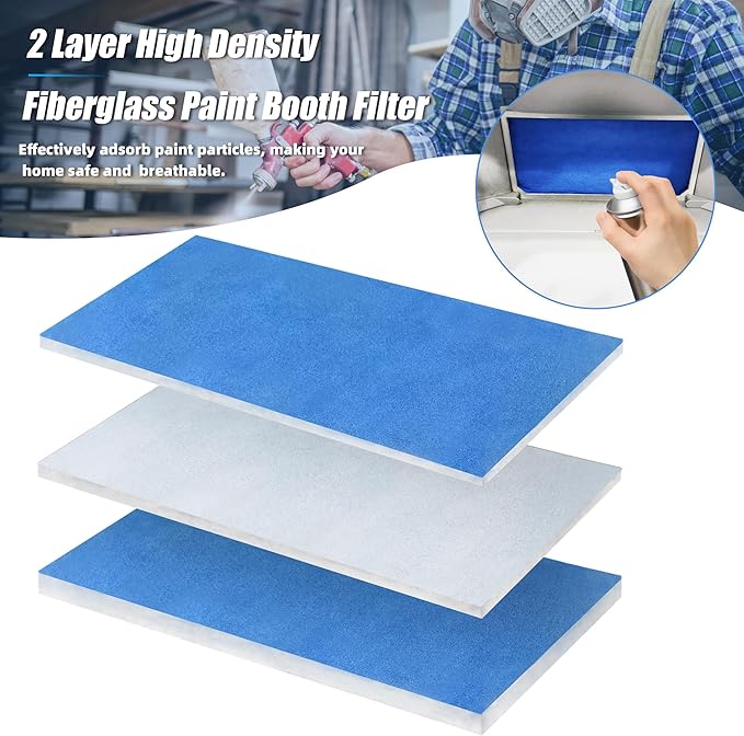 U0U 10 Pieces Paint Booth Filters, Portable Spray Booth Filter, Paint Booth - Image 4