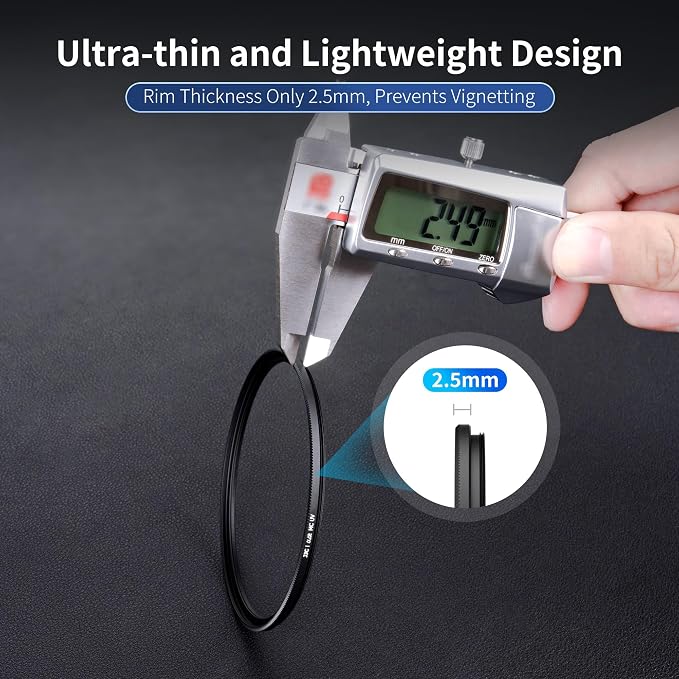 JJC 62mm Ultra Low Reflectivity UV Lens Protection Filter - Image 3