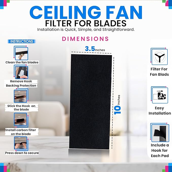 Ceiling Fan Filters for Blades - Image 3