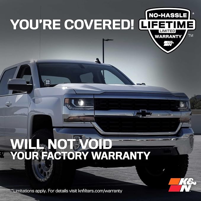 K&N Cold Air Intake System: High-Flow Air Filter, Increase Performance & - Image 9