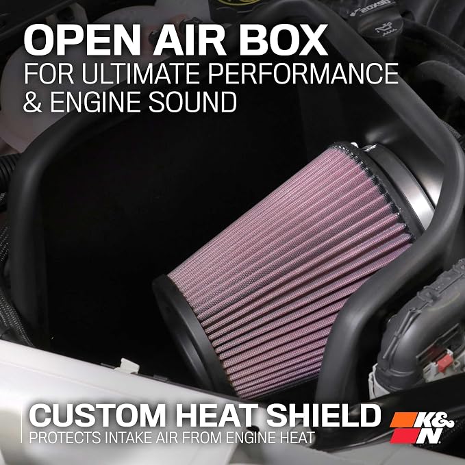 K&N Cold Air Intake System: High-Flow Air Filter, Increase Performance & - Image 6