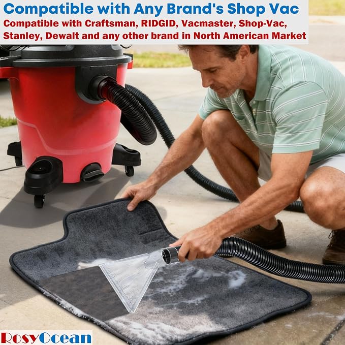 Compatible with All Shop Vacs Extractor Attachment with 2-1/2" & 1-7/8" & - Image 4