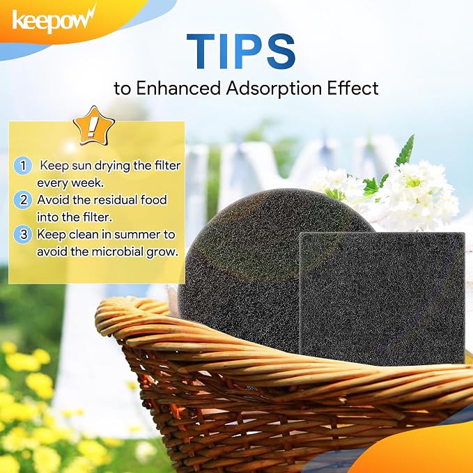 KEEPOW 12 Pack Compost Bin Filter - Image 6