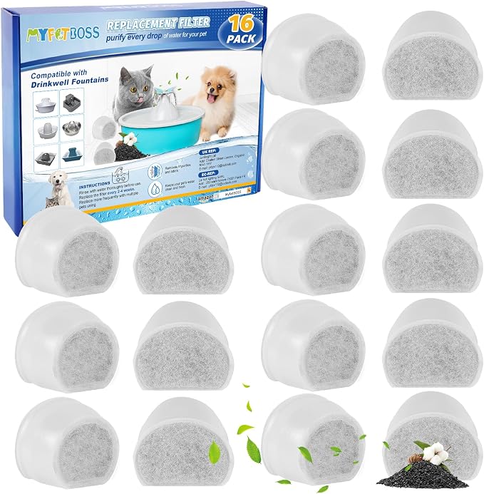 16PCS Carbon Filter Replacement by MyfatBOSS