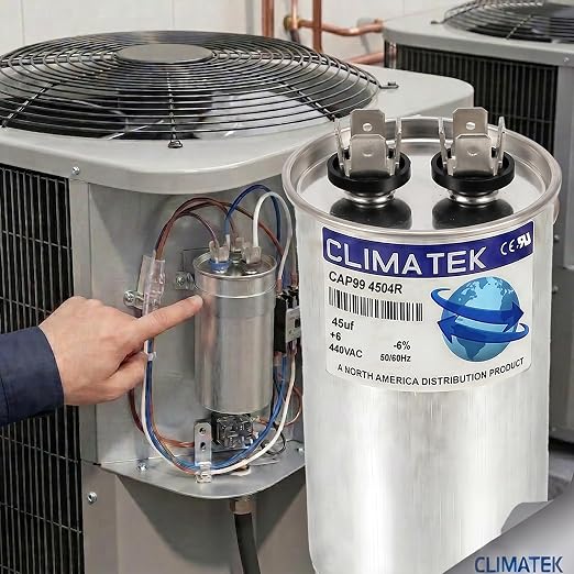 ClimaTek 45 MFD 370/440 Volt VAC Run Round Capacitor CAP99-4504R - Image 4