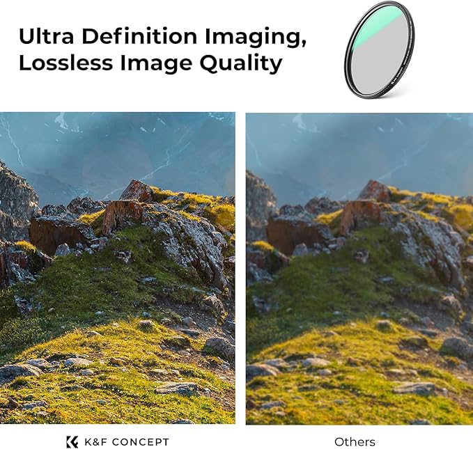 K&F CONCEPT 46mm Ultra-Low Reflectivity Circular Polarizers Filter 28 - Image 6