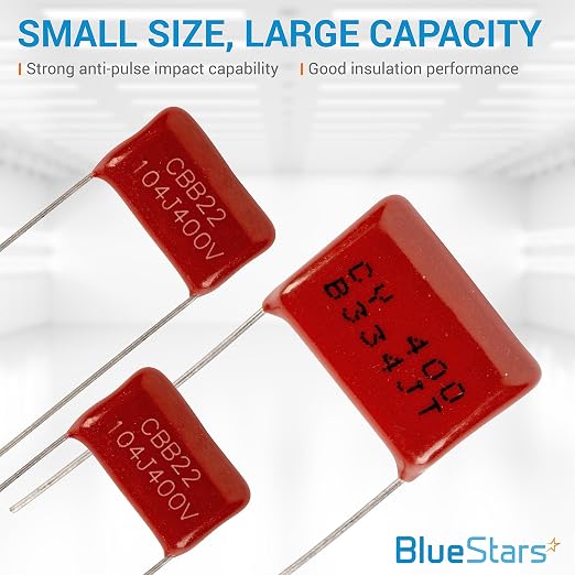 BlueStars 15-Value Metallized Polypropylene Film DC CBB22 Capacitor 400V/0.01uF - Image 6