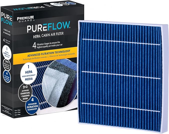 PureFlow HEPA Cabin Air Filter PC9958HX | Fits 2019-2024 Chevrolet Silverado by PremiumGuard