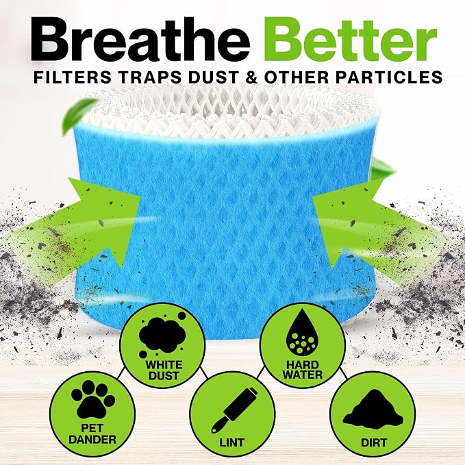 Durabasics 6 Pack of Premium Humidifier Filters Compatible - Image 2