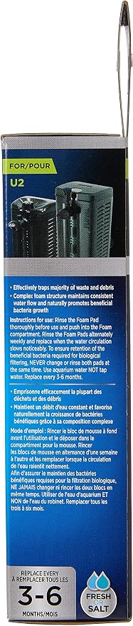Fluval U2 Underwater Filter Foam Pad - Image 2