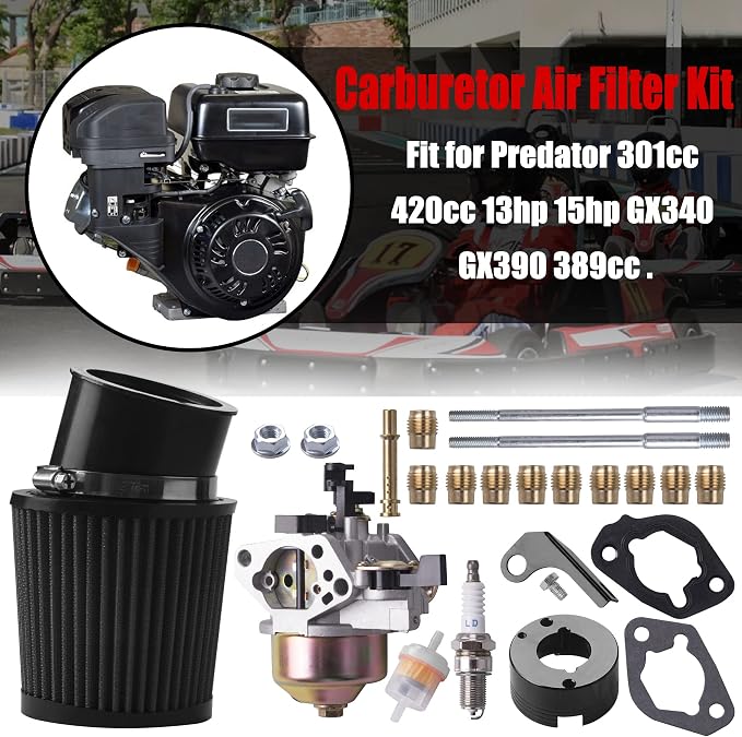 Predator Carburetor Air Filter Adapter Jet Kit - Image 6