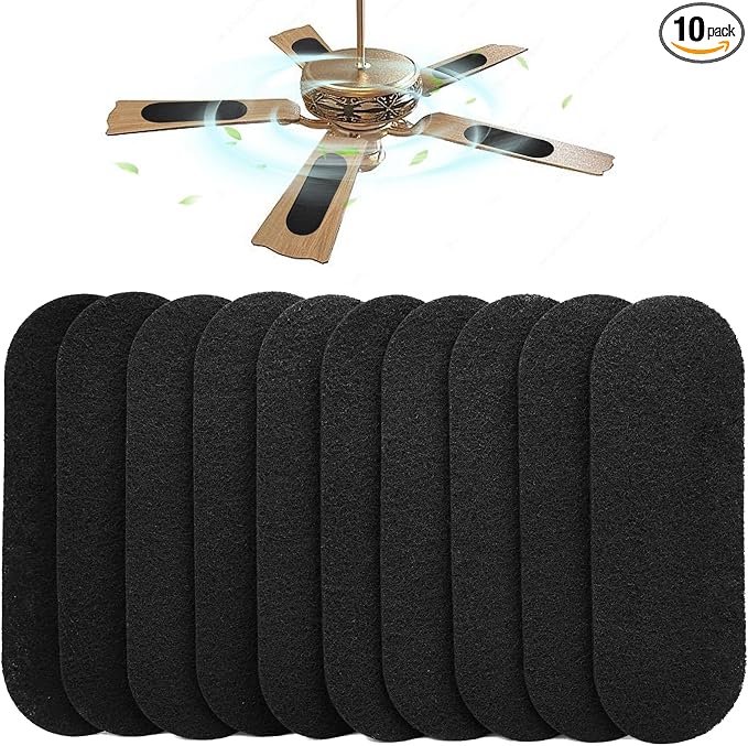 Ceiling Fan Filters for Blades 10 Pcs Activated Carbon Air Filter Easy-Stick by welcome