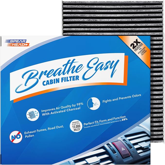 Spearhead Odor Defense Breathe Easy AC & Heater Cabin Filter | Fits 2014-2020 by SPEARHEAD