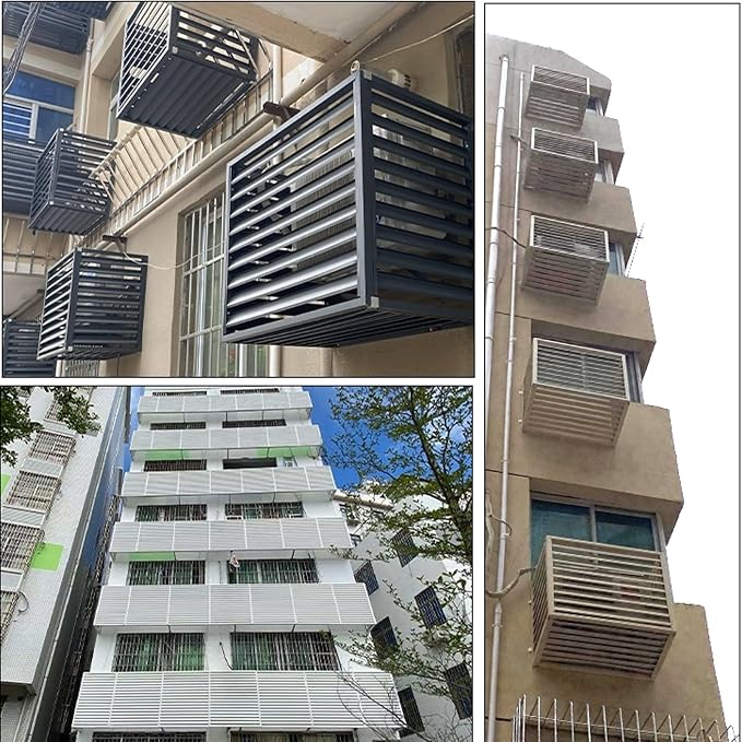 Multifunctional Aluminum Shutter Privacy Fence, Mini Split Cover - Image 7