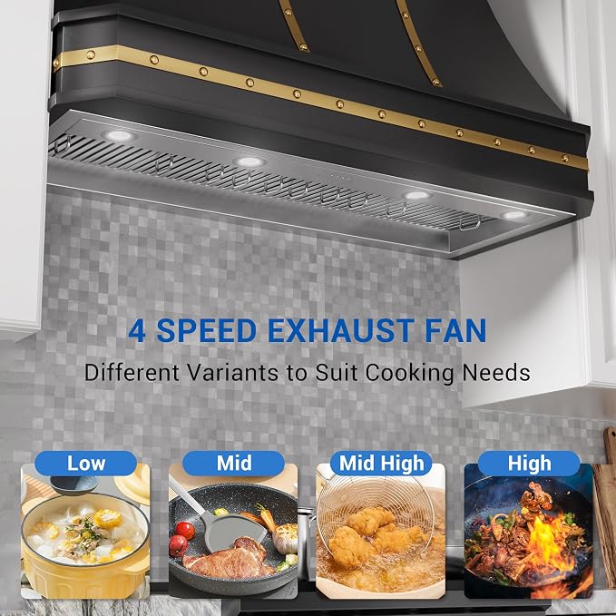 CT Copper Tailor Built-in Range Hood Insert Vent 48 Inch, 1150 CFM - Image 2
