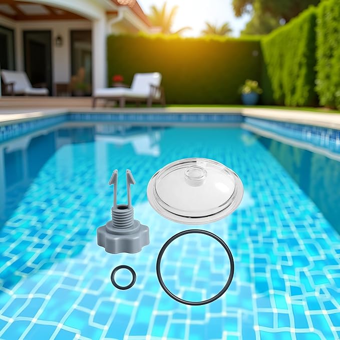 SF80110-1 Leaf Trap Cover Lid, Pool Leaf Trap Cover Lid, O-Ring & Valve - Image 4