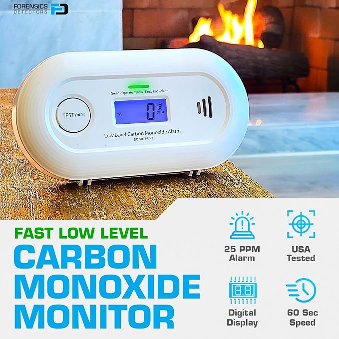 Fast Low Level CO Monitor by Forensics | Offices, Classrooms, Retail | > 10ppm - Image 4
