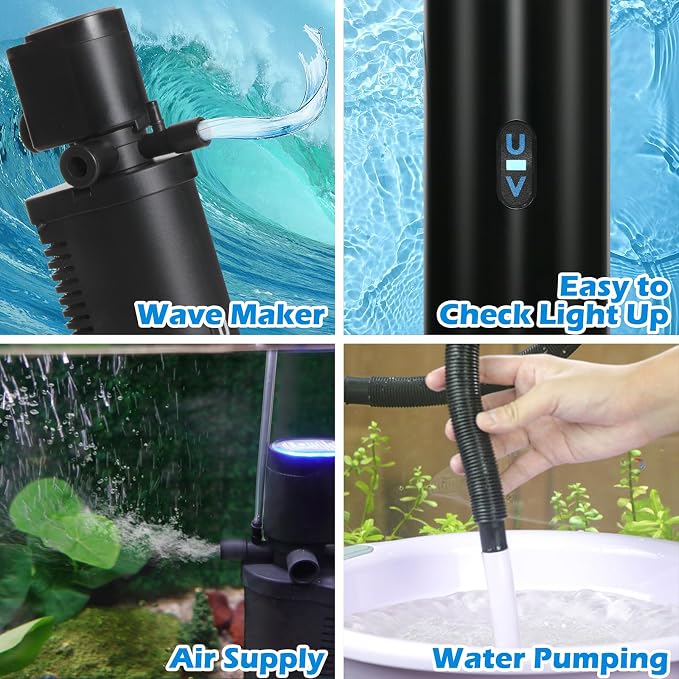 TARARIUM Small Aquarium Filter U-V - Image 4