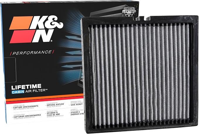K&N LIFETIME Cabin Air Filter: Premium, Clean Air by KNEngineeringInc
