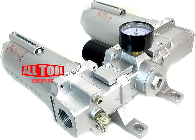 3/4" NPT SUPER DUTY Compressed Air In Line Filter Regulator Lubricator Oiler - Image 4