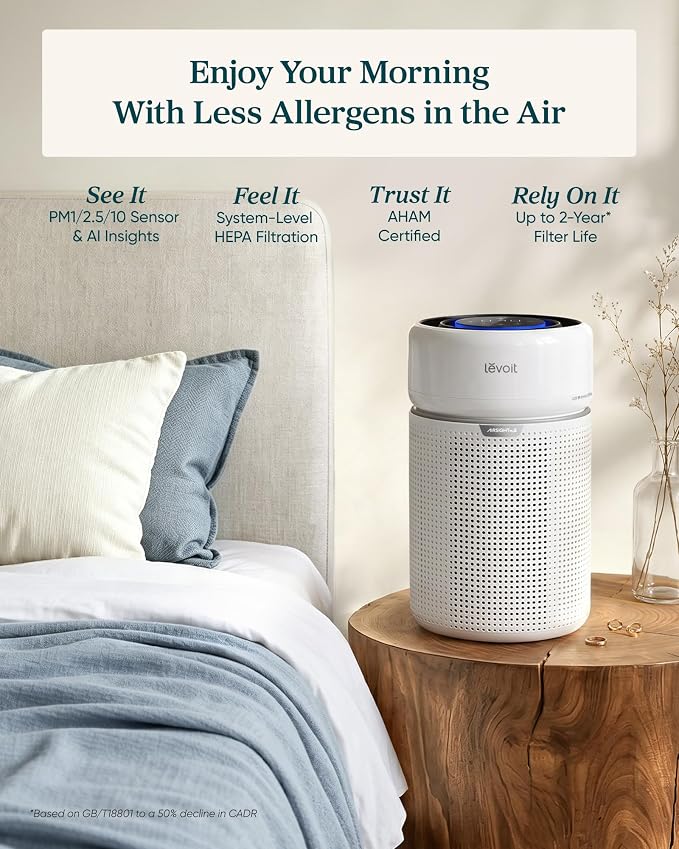 LEVOIT HEPA Air Purifier for Home Bedroom, Allergies Defense, Eleva 300X | - Image 2