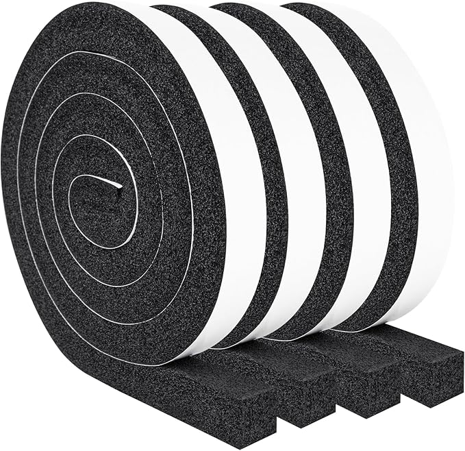 Yotache Air Conditioner Window Foam Insulation Seal 1"x1", High Resilience Foam by yotache