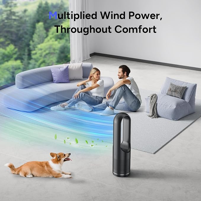 Tower Fan, 31.5Inch Cooling Bladeless Fan - Image 6
