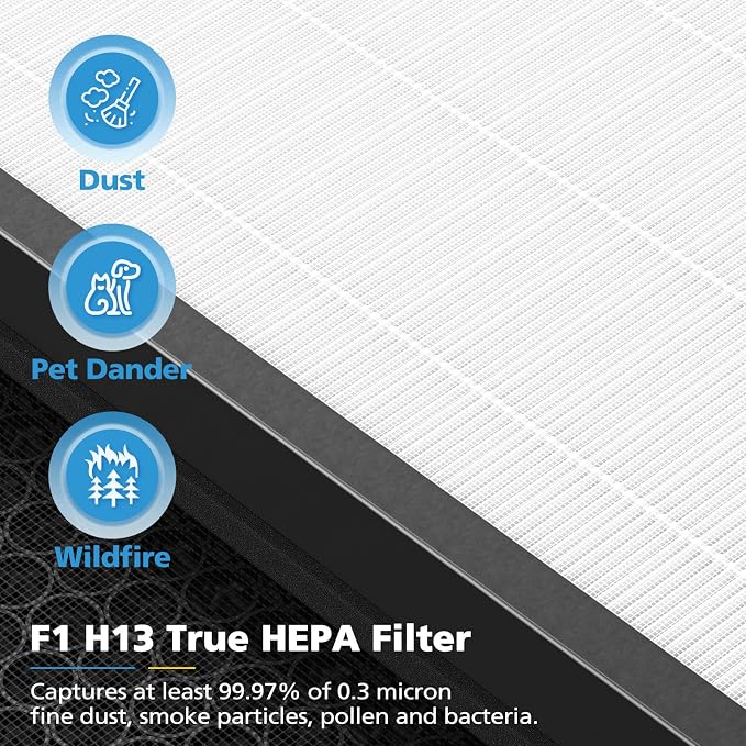 2 Pack F1 Replacement Filter for AMEIFU F1 Air Purifier, Double-Sided Air - Image 5