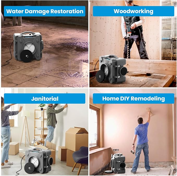 CADPXS Shield-550 Negative Machine Airbourne Cleaner HEPA Scrubber Water Damage - Image 11