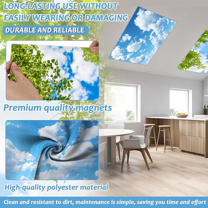 Wiooffen 4 Pcs Fluorescent Light Covers - Image 3