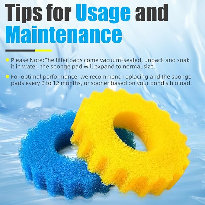 AQUANEAT Replacement Sponge Filter Media Pad Compatible - Image 5