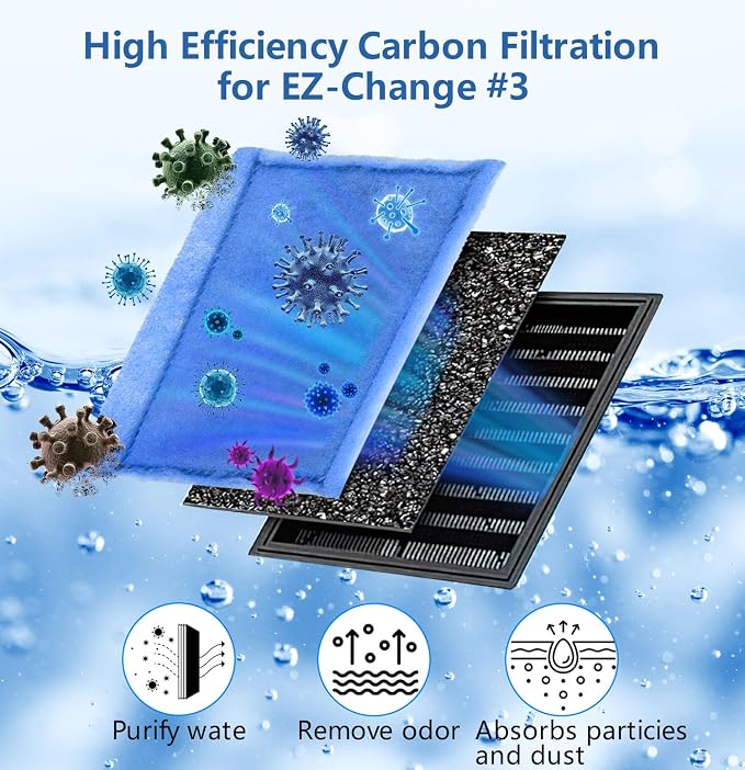 12 PCS Aquarium Filter Cartridge Filters, Rite-Size C Fish Tank Filter Cartridge - Image 3