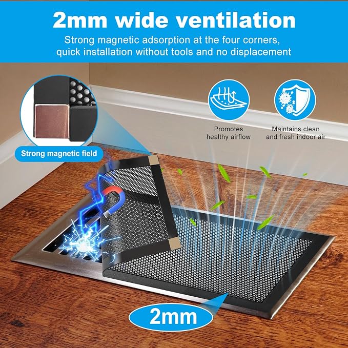 4-Pack 5"x11" Powerful Magnetic Vent Covers - Image 2
