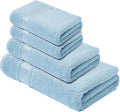 Melissa Linen, 4 Piece Towel Set, 1 Bath Hand 2 Fingertip Towels, 100% Turkish Cotton Towels for Bathroom, Absorbent, Quick Dry, Durable, Shower Towel, Cobalt Blue, Multi Size,(13CBLT1S4)