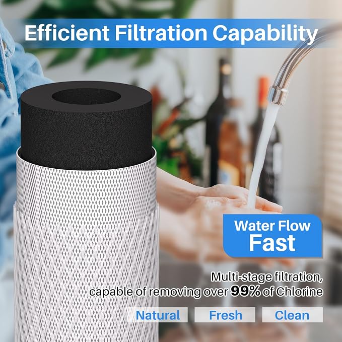 ICEPURE 1 Micron 20" x 2.5" Whole House CTO Carbon Sediment Water Filter - Image 3